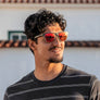 0OO9284-0155 Oakley Frogskins Range Sunglasses Matte Grey Smoke Frame with PRIZM Ruby Lens