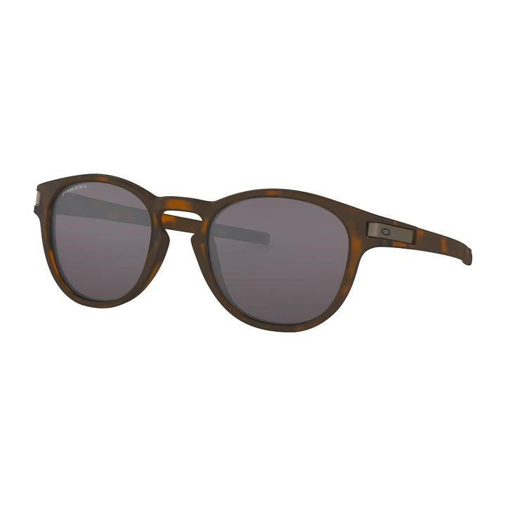 Oakley Latch Sunglasses - Matte Brown Tortoise with Prizm Grey Lens