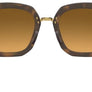 Oakley Side Swept Sunglasses - Matte Brown Tortoise with Brown Gradient Polarized Lens