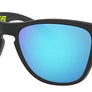 Oakley Frogskins XS Sunglasses - Valentino Rossi Sig. Series - Pol Black with Prizm Sapphire Lens