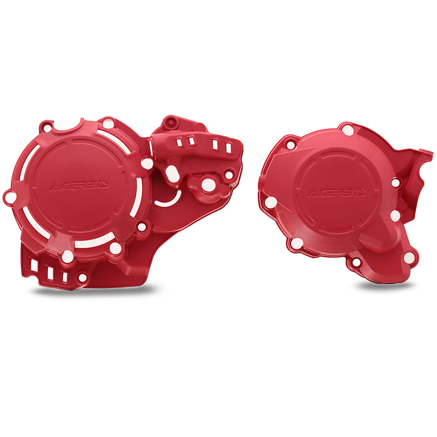 Acerbis X-power Engine Case Cover Kit Red EC250/300 22-23