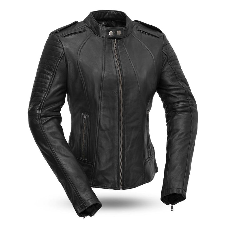 First Manufacturing Biker - Women's Leather Motorcycle Jacket