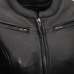 First Manufacturing Speed Queen - Women's Leather Motorcycle Jacket