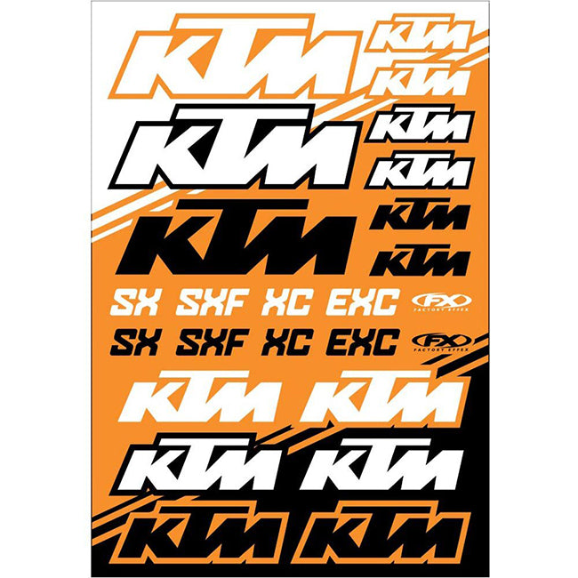 FX22-68530 FX KTM SX OEM Replica Sticker Sheet