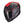 EXO-1400 EVO AIR SHELL Matt Black-Red