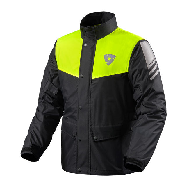FRC018_1450 Nitric 3 H2O Rain Jacket Black-Neon Yellow